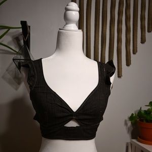 Intimately Free People Cropped Ruffle Bralette